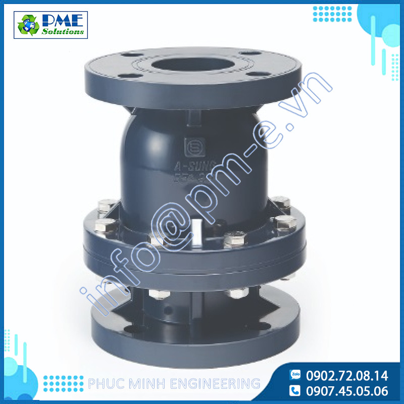 Van một chiều bi PVC sạch Asung