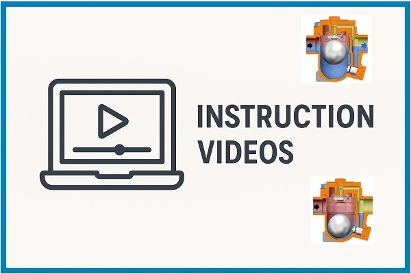 Video demo hoạt động của bẫy hơi phao tự do, bẫy hơi đĩa, bẫy hơi dạng Orifice trap