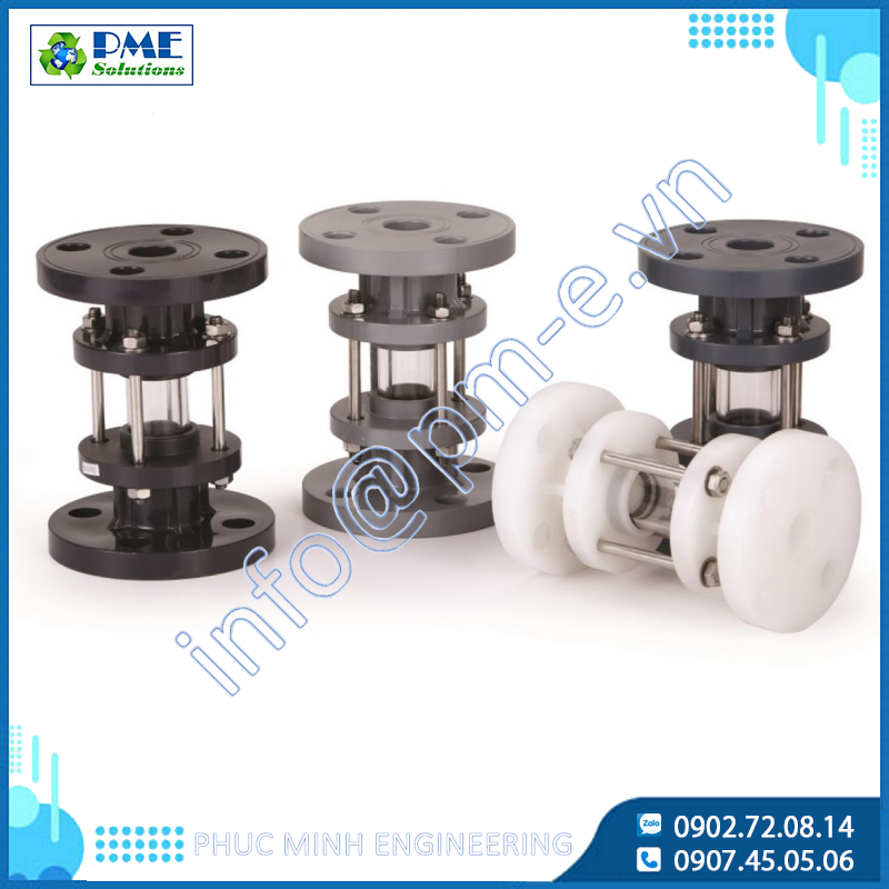 SIGHT GLASS – Kính Nhìn Dòng Chảy PVC, CPVC, PP, PVDF Cho Hệ Thống Công Nghiệp