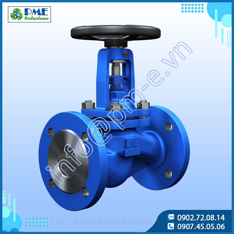 Van Cầu Bellows ETM DIN PN16 | Van Hơi Nóng, Dầu Nóng Chính Hãng | P.061