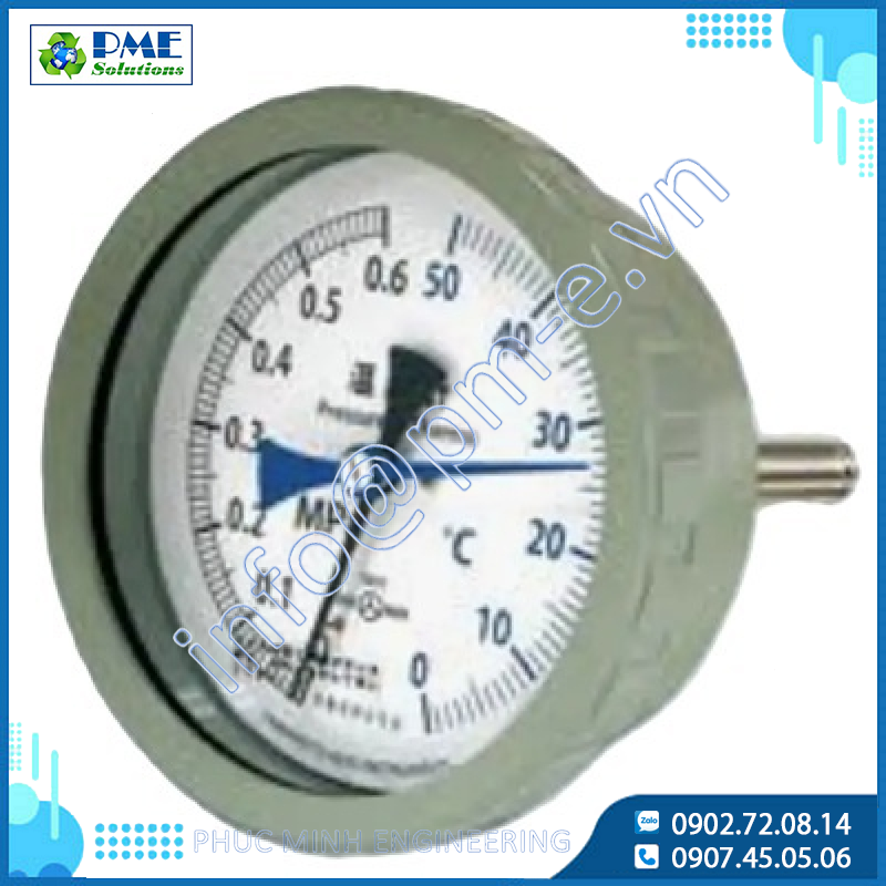 Đồng Hồ Đo Áp Suất Và Nhiệt Độ YAMAMOTO T&P Star Gauge