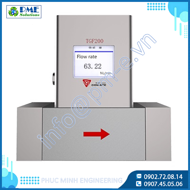 Đồng Hồ Đo Lưu Lượng Khí Nén TGF200 Inline | Đo Lưu Lượng Khối Chính Xác Cho Khí Nén & Nitơ