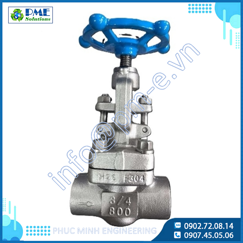Van Cầu Inox Hàn VINVAL API 602 | F304, 800# - SW - 3/4