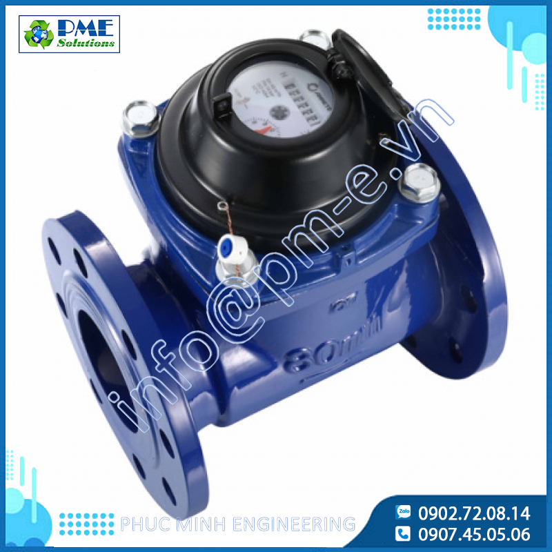 Đồng hồ nước công nghiệp kiểu Woltman tháo rời dòng AMT IW